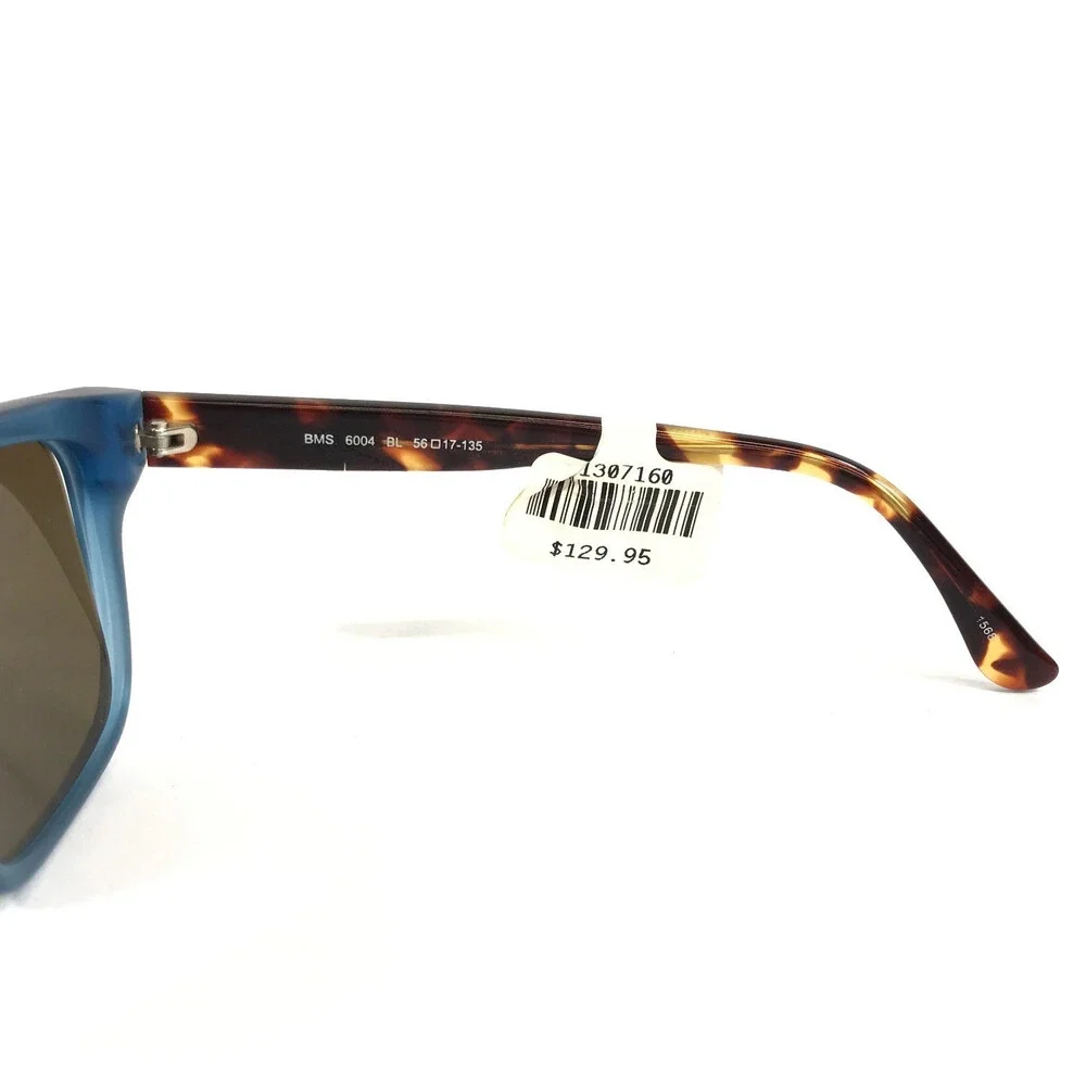 Blue Moon Sunglasses BMS6004 BL Blue Tortoise Brown Square Frame w/ Brown Lenses